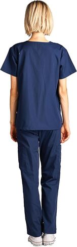 Dagacci Scrubs الزي الطبي للنساء والرجال مجموعة الدعك الطبية بلوزات وسراويل in Saudi Arabia