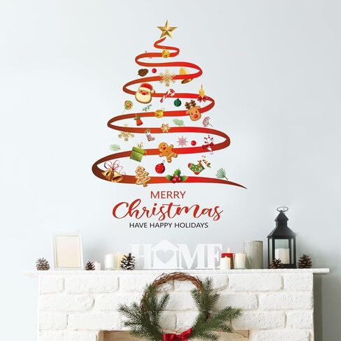 2 Pieces Believe In Your Elf & Pine Trees Christmas Window Clings for Glass Windows Xmas Holiday Grinch Stickers for Windows Vinyl Decal Winter Decor Country Decoration Peel and Stick for Kids Bedroom in Saudi Arabia