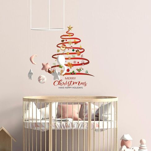 2 Pieces Believe In Your Elf & Pine Trees Christmas Window Clings for Glass Windows Xmas Holiday Grinch Stickers for Windows Vinyl Decal Winter Decor Country Decoration Peel and Stick for Kids Bedroom in Saudi Arabia