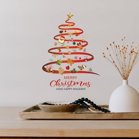 2 Pieces Believe In Your Elf & Pine Trees Christmas Window Clings for Glass Windows Xmas Holiday Grinch Stickers for Windows Vinyl Decal Winter Decor Country Decoration Peel and Stick for Kids Bedroom in Saudi Arabia