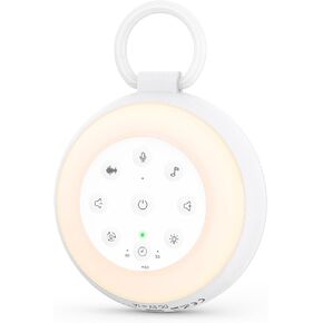 AMIR White Noise Machine, Portable Sound Machine for Baby, White Noise Sound Machine with 24 Soothing Sounds, Baby Sleep Soother, Sound Therapy for Home, Travel