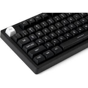 XVX Pudding Keycaps, PBT White Keycaps XDA Profile 117 Keys Translucent Keyboard Keycaps, Shine Through Keycaps, Keyboard Keycaps for 61/68/84/87/104 Keyboard and MX-stem Switches Keyboard-White