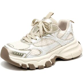 BEAU TODAY Walking Sneakers for Women Fashion Walking Shoes Chunky Platform Sneakers for Women Comfortable Lightweight Running Tennis Shoes Casual Athletic Gym Workout Shoes