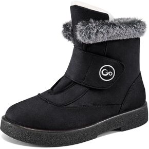 Winter Ankle Snow Boots for Women: Warm Comfortable Fur Lined Womens Boots Anti Slip Walking Outdoor Ladies Boot