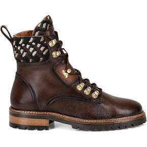 FRANCO CUADRA Women's Bootie in Genuine Deer Leather Brown