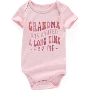 grandma has waited a long time for me baby announcement promoted to grandma baby clothes
