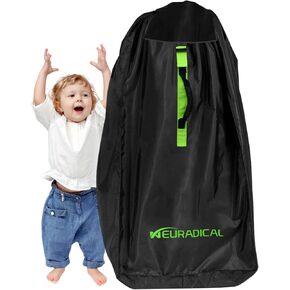 Stroller Bag for Airplane, 600D Oxford Cloth Gate Check Stroller Bag, Water-Resistant Double Stroller Travel Bag for Airplane, Childress Stroller Cover for Air Travel