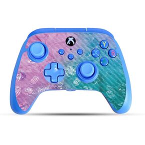 Carbon Fiber Gaming Skin Compatible with PowerA Xbox Series X|S Enhanced Wired Controller - Diamond Grunge - Premium 3M Vinyl Protective Wrap Decal Cover | Crafted in The USA by MightySkins