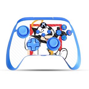 Carbon Fiber Gaming Skin Compatible with PowerA Xbox Series X|S Enhanced Wired Controller - Character Swap - Premium 3M Vinyl Protective Wrap Decal Cover | Crafted in The USA by MightySkins