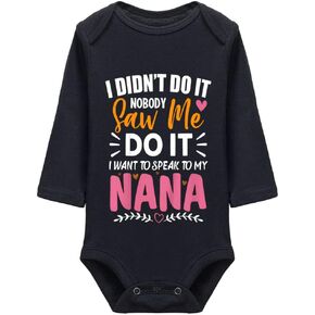 I Want To Speak To My Nana Baby Unisex Bodysuit Infant Short Sleeve