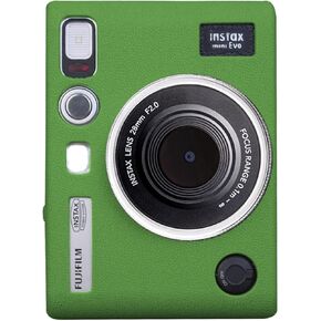 EASY HOOD Hard Protective Case Clear Carrying Cover for Fujifilm Instax Mini Evo Instant Camera, PVC Mini EVO Body Protector Case with Shoulder Strap