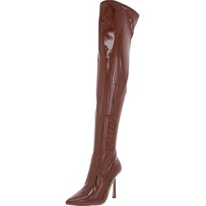 Steve Madden Vanquish Women's Faux Leather Over-the-Knee Thigh-High Boots