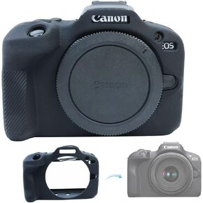 PCTC Silicone Case for Canon EOS R100 Camera,Accessories Compatible for Canon EOS R100, Anti-Scratch Case for EOS R100 Camera(Black)