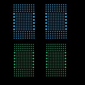 808 PCS Glow in The Dark Stars for Ceiling, Glowing Wall Decals Decor Stickers,(404 Pcs Green and 404 Sky Blue)3D Adhesive Dots Decor Starry Sky Decor for Kids Bedroom or Birthday Gift