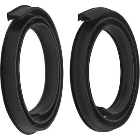 Storm Door Sweep Replacement for Larson & Pella, Storm Door Expander Sweep, for Vinyl and Metal Door Seal Sweep Rubber Strip, Storm Door Seal Rubber Strip（Style 2) 2 Pack