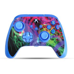 Gaming Skin Compatible with PowerA Xbox Series X|S Enhanced Wired Controller - Vivid Fog - Premium 3M Vinyl Protective Wrap Decal Cover - Easy to Apply | Crafted in The USA by MightySkins