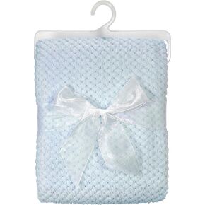 Stephan Baby Snuggle Fleece Crib Blanket, White Popcorn Fleece in Kuwait