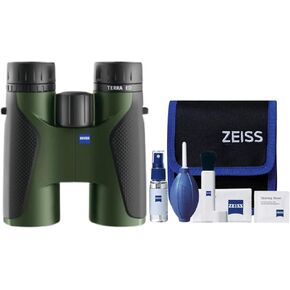 Zeiss 10x42 Terra ED Binoculars & Cleaning Kit Combo (Green)