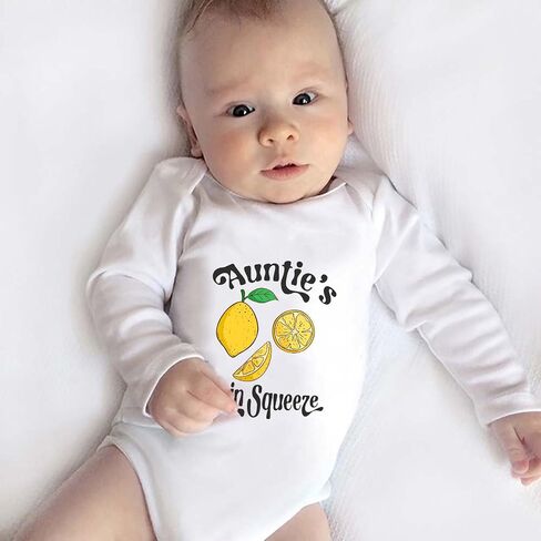 Listery Auntie's Main Squeeze طقم قطعة واحدة للأطفال حديثي الولادة البنات والأولاد ارتداءها مضحك العمة رومبير للجنسين الطفل in Saudi Arabia