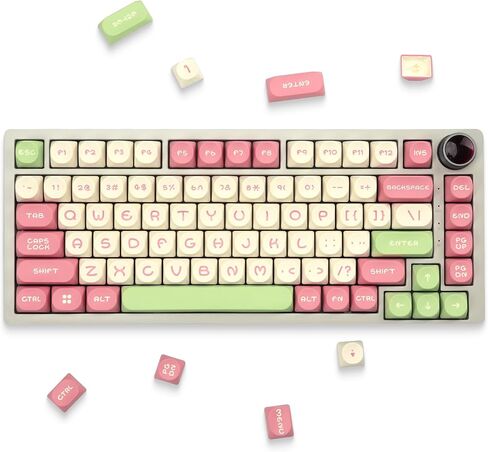 XVX Pudding Keycaps, PBT White Keycaps XDA Profile 117 Keys Translucent Keyboard Keycaps, Shine Through Keycaps, Keyboard Keycaps for 61/68/84/87/104 Keyboard and MX-stem Switches Keyboard-White in Saudi Arabia