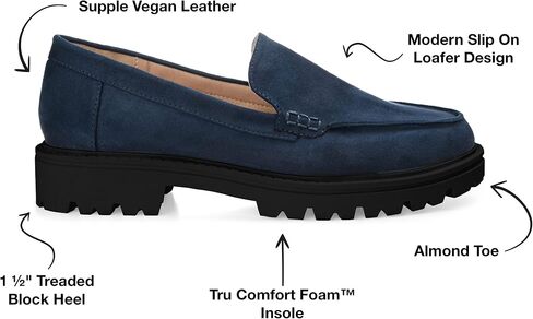 Journee Women's Comfort System Erika Medium and Wide Width Loafer in Saudi Arabia