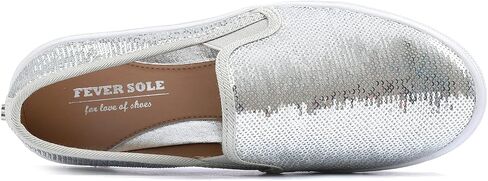 أحذية FEVERSOLE النسائية الأنيقة المزينة بالترتر اللامع والحفلات والعطلات in Saudi Arabia