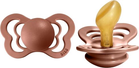 BIBS Pacifiers – Couture | Orthodontic Nipple Pacifier | BPA-Free Natural Rubber | Made in Denmark | Set of 2 Soothers (Woodchuck, 6-18 Months) in Saudi Arabia