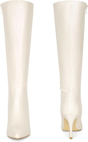 Perphy Pointed Toe Stone Printed Boot Stiletto Heel Knee High Boots for Women in Saudi Arabia