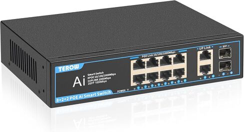 5 Port Gigabit Unmanaged Network Switch, Portable Switch | Plug & Play | Fanless Housing, White Color in Saudi Arabia