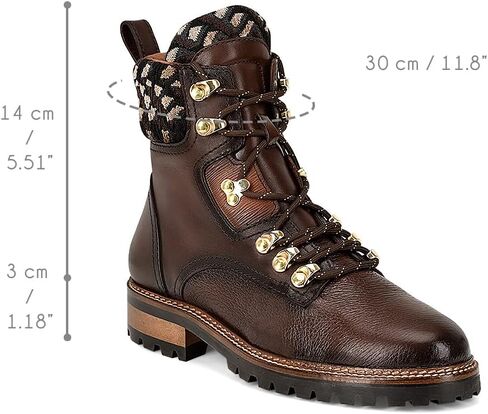 FRANCO CUADRA Women's Bootie in Genuine Deer Leather Brown in Saudi Arabia