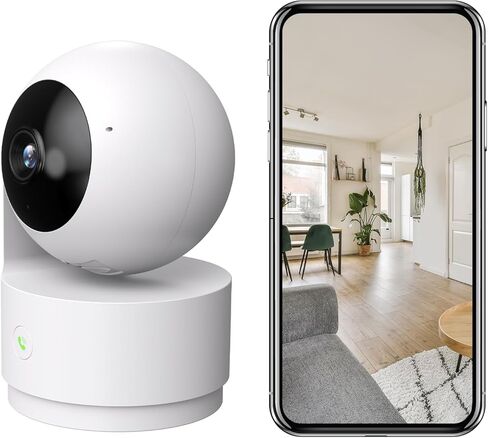 كاميرا LIWAN WiFi Home الداخلية، كاميرا أمان لاسلكية في الهواء الطلق، رؤية ليلية، كشف الحركة بالذكاء الاصطناعي، التحدث في اتجاهين، تخزين سحابي/SD in Kuwait