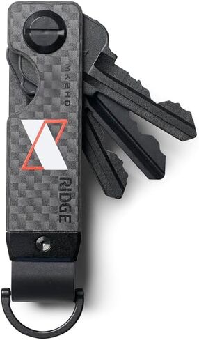 The Ridge MKBHD Key Organizer - Minimalist Innovative Keyholder | Smart Keychain Secures 2-6 Keys - MatteBlackEverything in Kuwait