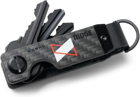 The Ridge MKBHD Key Organizer - Minimalist Innovative Keyholder | Smart Keychain Secures 2-6 Keys - MatteBlackEverything in Kuwait