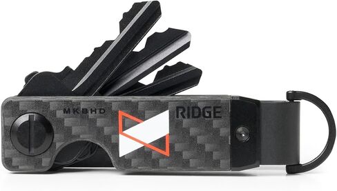The Ridge MKBHD Key Organizer - Minimalist Innovative Keyholder | Smart Keychain Secures 2-6 Keys - MatteBlackEverything in Kuwait