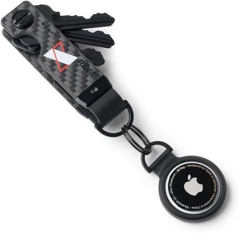 The Ridge MKBHD Key Organizer - Minimalist Innovative Keyholder | Smart Keychain Secures 2-6 Keys - MatteBlackEverything in Kuwait