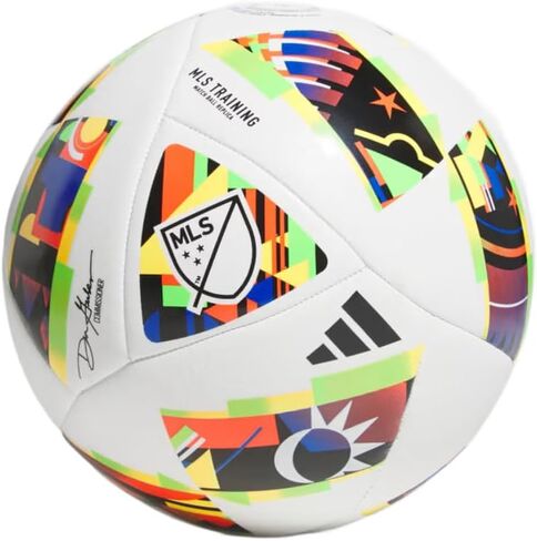 adidas MLS Club Soccer Ball, Solar Yellow/Black, 3 in Kuwait