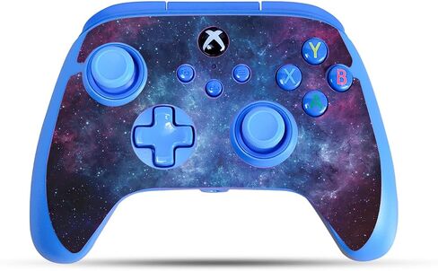 Gaming Skin Compatible with PowerA Xbox Series X|S Enhanced Wired Controller - Nebula - Premium 3M Vinyl Protective Wrap Decal Cover - Easy to Apply | Crafted in The USA by MightySkins in Saudi Arabia