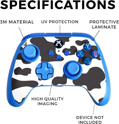 Gaming Skin Compatible with PowerA Xbox Series X|S Enhanced Wired Controller - Nebula - Premium 3M Vinyl Protective Wrap Decal Cover - Easy to Apply | Crafted in The USA by MightySkins in Saudi Arabia