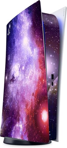 PS5 Purple Galaxy Skin for PlayStation 5 Console and 2 Controllers, Space Skin Vinyl 3M Decal Stickers Full wrap Cover (Disk Edition) (Disc Version) in Saudi Arabia