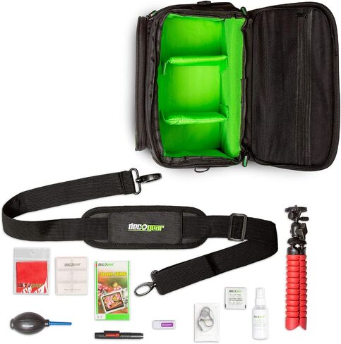 Deco Gear Protective Pro Designed Camera Bag for DSLR and Mirrorless Cameras Includes Bonus Photo Accessories (Large) in Saudi Arabia