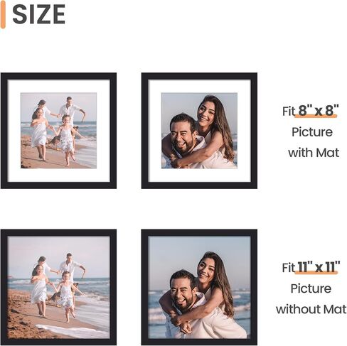 upsimples 11x17 Picture Frame, Display Pictures 9x15 with Mat or 11x17 Without Mat, Wall Hanging Photo Frame, Blue, 1 Pack in Kuwait