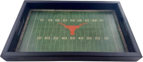 Fan Creations University of Georgia Bulldogs Football Field Tray- Distressed Wood, Team Logo Decorative Gameday Server with Handles for Food & Drink- Tabletop Organizer - Show Your Bulldog Pride in Saudi Arabia