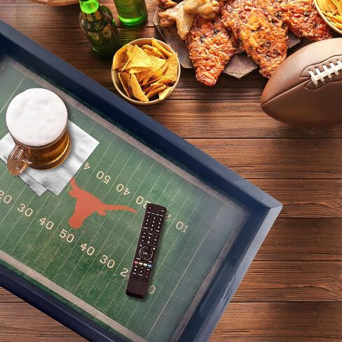 Fan Creations University of Georgia Bulldogs Football Field Tray- Distressed Wood, Team Logo Decorative Gameday Server with Handles for Food & Drink- Tabletop Organizer - Show Your Bulldog Pride in Saudi Arabia