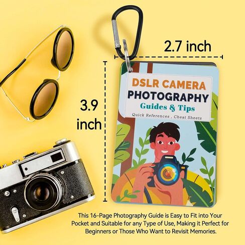 Photography Cheat Sheet Cards for Man: Camera Quick Reference Card for Boy - Photography Guide for DSLR Cameras in Saudi Arabia