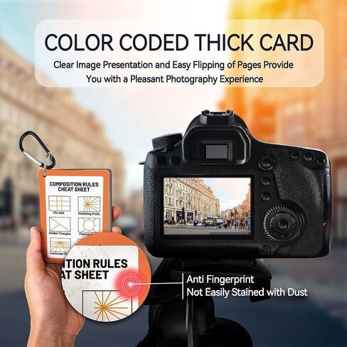 Photography Cheat Sheet Cards for Man: Camera Quick Reference Card for Boy - Photography Guide for DSLR Cameras in Saudi Arabia