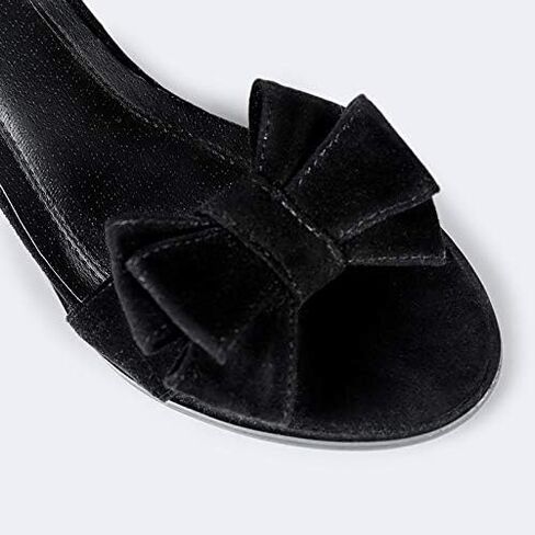J. Adams April Heels for Women - Ankle Strap Low Heel Sandals with Removeable Bow & Tassel in Saudi Arabia
