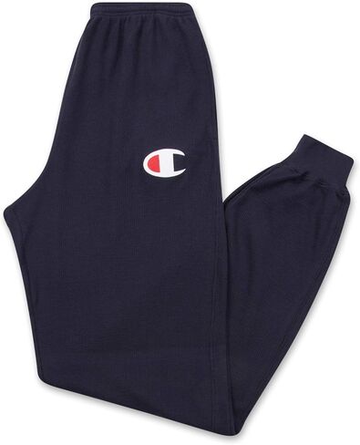 Champion Mens Big & Tall Waffle Loungewear Jogger Sweatpant Black 4X in Saudi Arabia