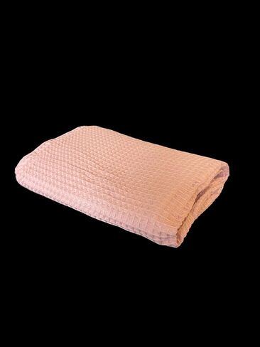 Soft & Cozy Baby Waffle Blanket 43x40in Nursery Blankets for Boys Girls Swaddle Neutral Lightweight Baby and Toddler Throw Blanket recieving Blanket (Dusty Pink) in Saudi Arabia