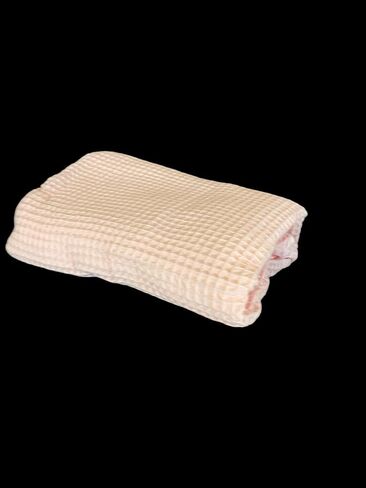 Soft & Cozy Baby Waffle Blanket 43x40in Nursery Blankets for Boys Girls Swaddle Neutral Lightweight Baby and Toddler Throw Blanket recieving Blanket (Dusty Pink) in Saudi Arabia