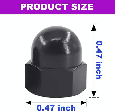 License Plate Retainer Nuts/Screws Compatible with Volvo XC90/ S60/ S40/ S90/ V60/ V90 (Screws onto Existing Stud) - Tall Dome/Acorn Head with Flange Stainless Steel Cap - 4 PCS in Saudi Arabia